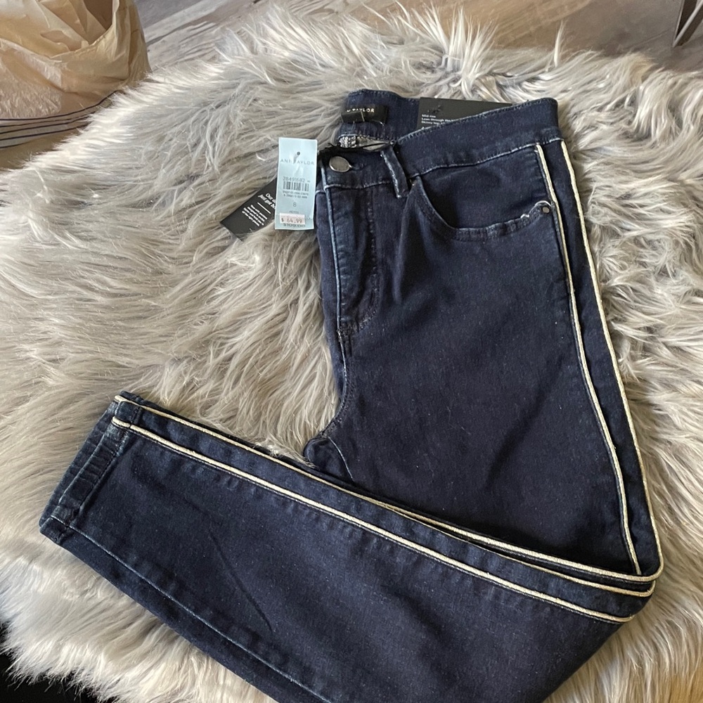 Ann Taylor “The Skinny” Stretchy Dark Blue Women's Jeans
